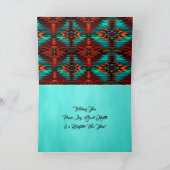 Carte de vacances pour loup tribal (Intérieur)