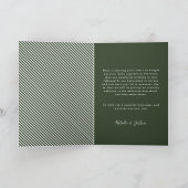 Carte de vacances pour mariage marié (Intérieur)