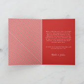 Carte de vacances pour mariage marié (Intérieur)