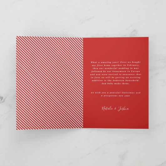 Carte de vacances pour mariage marié (Intérieur)