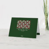 Carte de vacances pour Motif de Noël (Dos)