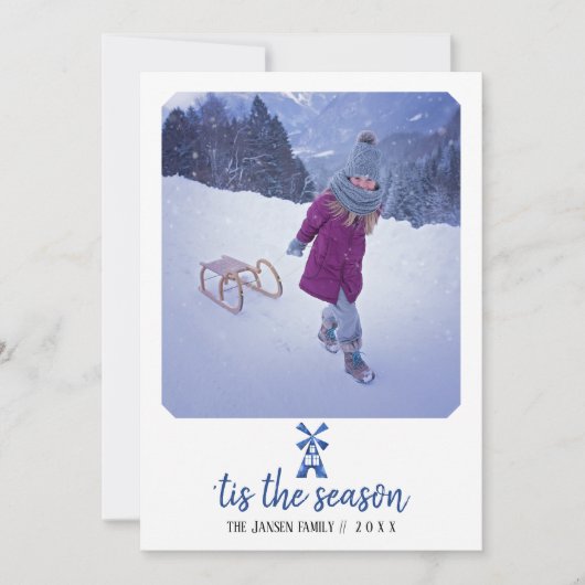 Carte de vacances pour moulin à vent Delft (Devant)