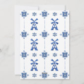 Carte de vacances pour moulin à vent Delft (Dos)