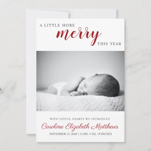 Carte de vacances pour Noël (Devant)