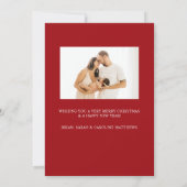 Carte de vacances pour Noël (Dos)