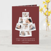 Carte de vacances pour Noël multi photo (Fleur jaune)