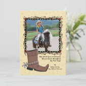 Carte de vacances pour Noël occidental (Debout devant)