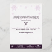 Carte de vacances pour ornement d'arbre de Noël po (Verso)