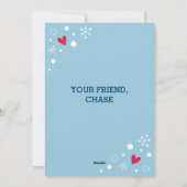 Carte de vacances pour petits enfants Valentine (Dos)