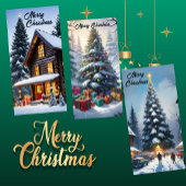 Carte de vacances pour Signet d'arbre de Noël