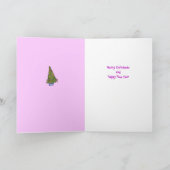 Carte de vacances pourpre (Intérieur)