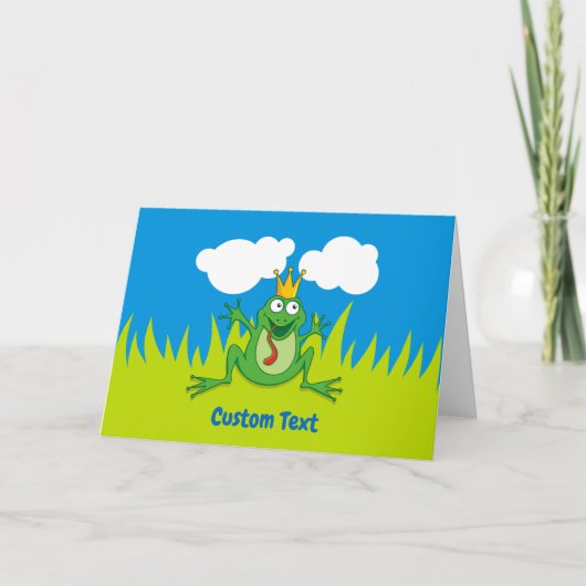 Carte de vacances Prince Frog 7" x 5" (Devant)