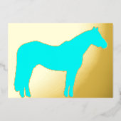 Carte de vacances professionnelle à thème de cheva (Recto)