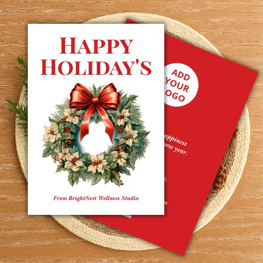 Carte de vacances professionnelle élégante avec no