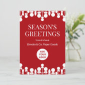 Carte de vacances professionnelle minimaliste | Lo (Debout devant)