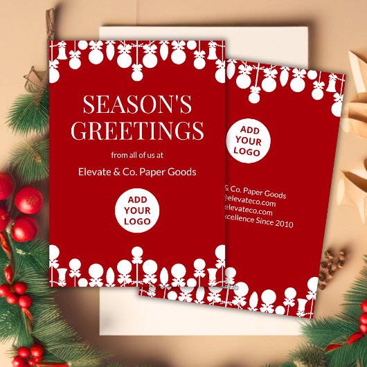 Carte de vacances professionnelle minimaliste | Lo