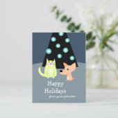 Carte de vacances professionnelle pour animaux (Debout devant)