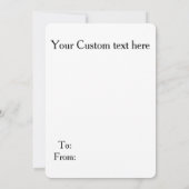 Carte de vacances Pug de Noël (Dos)