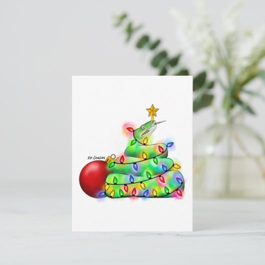 Carte de vacances Python (Debout devant)