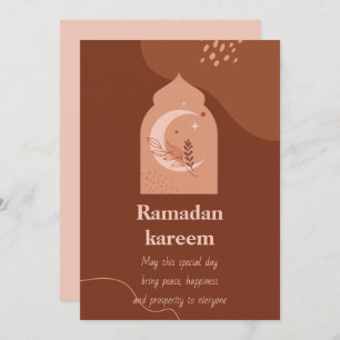 Carte de vacances Ramadan Kareem