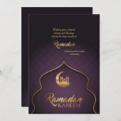 Carte de vacances Ramadan Kareem (Devant / Derrière)