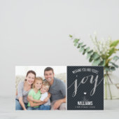 CARTE DE VACANCES rayées parties scintillant type (Debout devant)