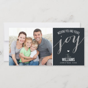 CARTE DE VACANCES rayées parties scintillant type