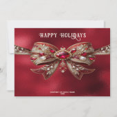 Carte de vacances Red Bow (Devant)