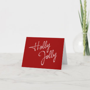 Carte de vacances Red Corporate - Holly Jolly