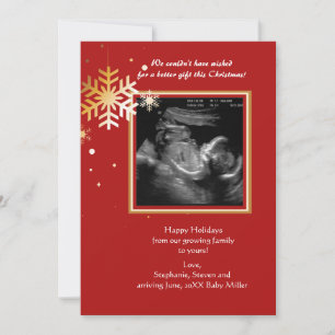 Carte de vacances Red et Gold Ultrasound