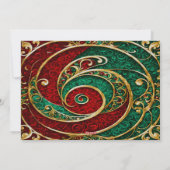 Carte de vacances Red Gold Green (Dos)