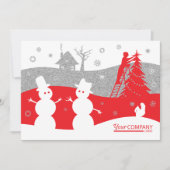 Carte de vacances Red & Silver Parties scintillant (Devant)