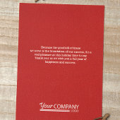 Carte de vacances Red Snowflake Company