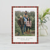Carte de vacances Red Tweed Photocard (Debout devant)