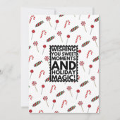 Carte de vacances Red & White Stripe Candy (Devant)