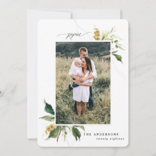 Carte de vacances Rejoice peinte florale photo