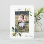 Carte de vacances Rejoice peinte florale photo (Debout devant)