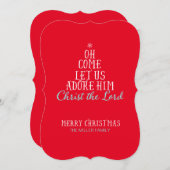 Carte de vacances religieuse - 5" x 7" avec envelo (Devant / Derrière)