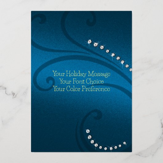 Carte de vacances Rennes Bleu (Verso)