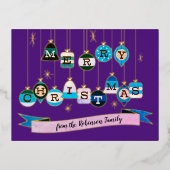 Carte de vacances Retro 50's Christmas Ornaments (Recto)