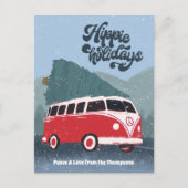 Carte de vacances rétro Hippie Holidays (Devant)