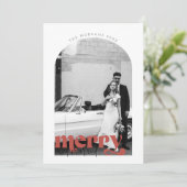 Carte de vacances Retro Merry et Marié (Debout devant)