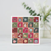 CARTE DE VACANCES RETRO NOËL ADVENT 2023 (Debout devant)