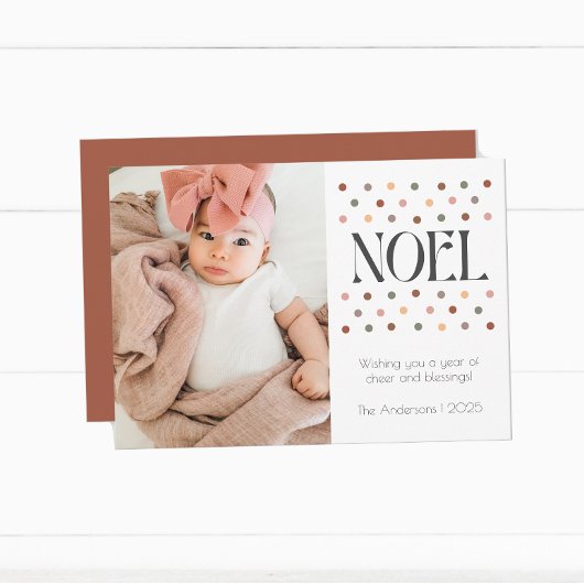 Carte de vacances Retro Vintage Noel