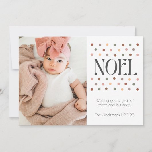 Carte de vacances Retro Vintage Noel (Devant)