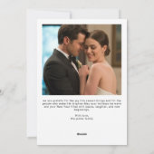 Carte de vacances romantique pour couple 'Amour &  (Dos)