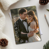 Carte de vacances romantique pour couple 'Amour & 