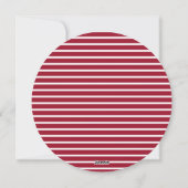 Carte de vacances ronde Peace & Joy Chalkboard (Dos)