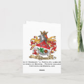 Carte de vacances : Rondin de Noël (Dos)