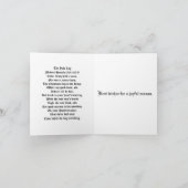 Carte de vacances : Rondin de Noël (Intérieur)